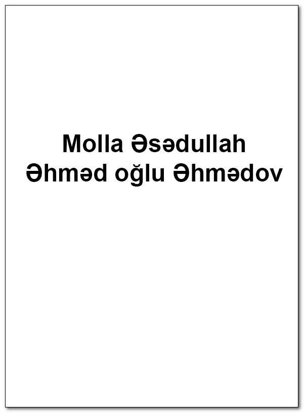 Molla Əsədullah (Göyüş öyü)