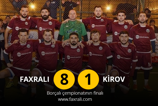 Faxralı futbol komandası 2-ci dəfə Borçalı çempionu oldu