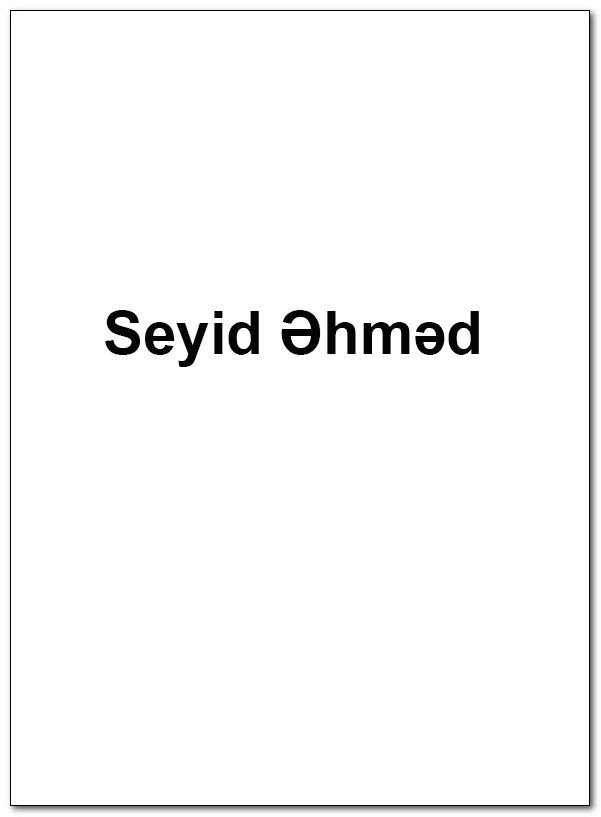 Seyid Əhməd